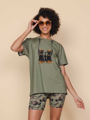 Binoculars T-shirt and Bikershorts set Women from SNURK
