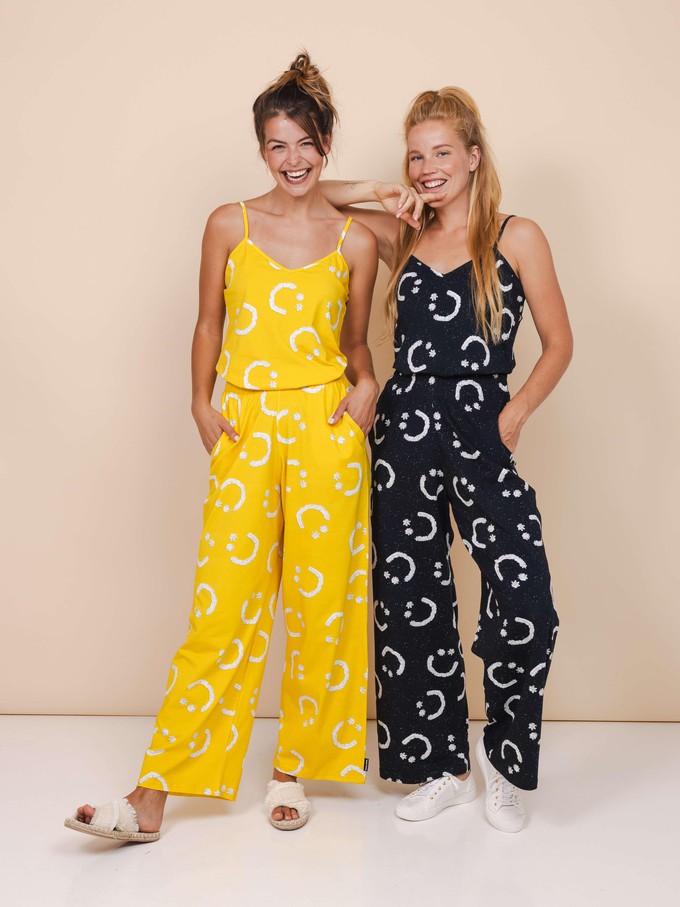 Smiles Yellow Wide Pants Women from SNURK