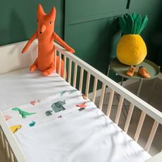 Paper Zoo Baby Bed Sheet via SNURK