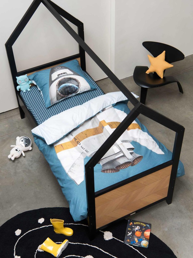 Rocket Blue pillowcase from SNURK