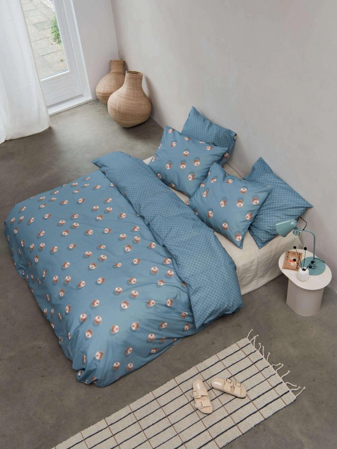 Hedgy Blue pillowcase from SNURK