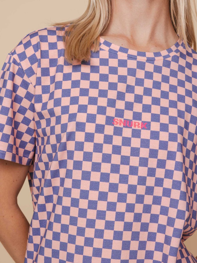 Check T-shirt and Bikershorts set Women from SNURK