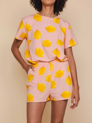 Lemon T-shirt and Shorts set Women from SNURK