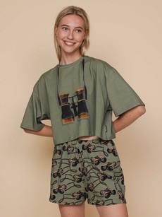 Binoculars Cropped T-shirt and Shorts set Women via SNURK
