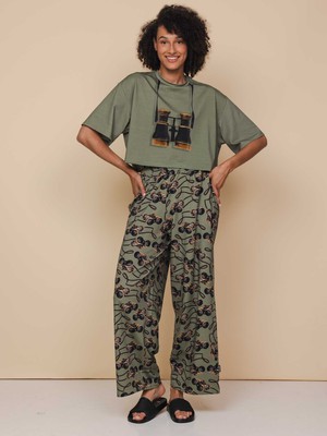 Binoculars Cropped T-shirt and Wide pants set Women from SNURK