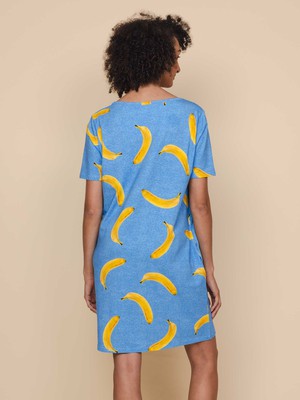 Banana Blue T-shirt Dress Women from SNURK