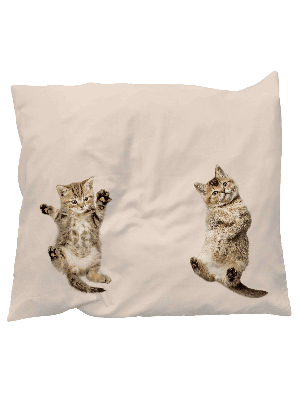 Kitten Friends pillowcase from SNURK