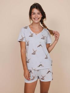 Bunny Bums V-neck T-shirt Women via SNURK