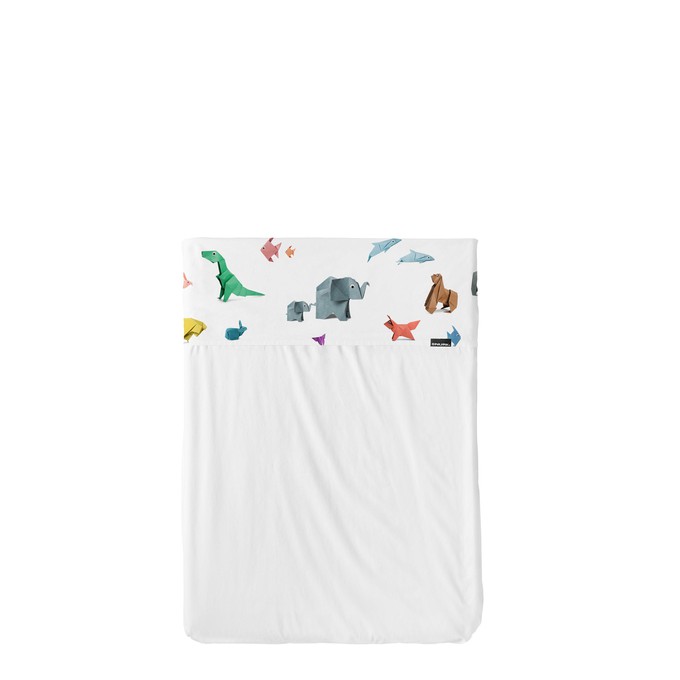 Paper Zoo Baby Bed Sheet from SNURK