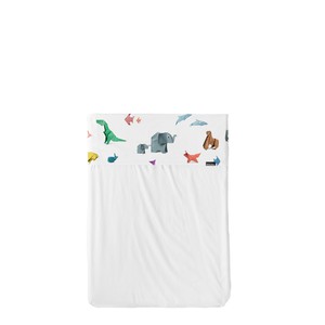 Paper Zoo Baby Bed Sheet from SNURK