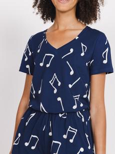 Clay Music T-shirt v-neck Women via SNURK