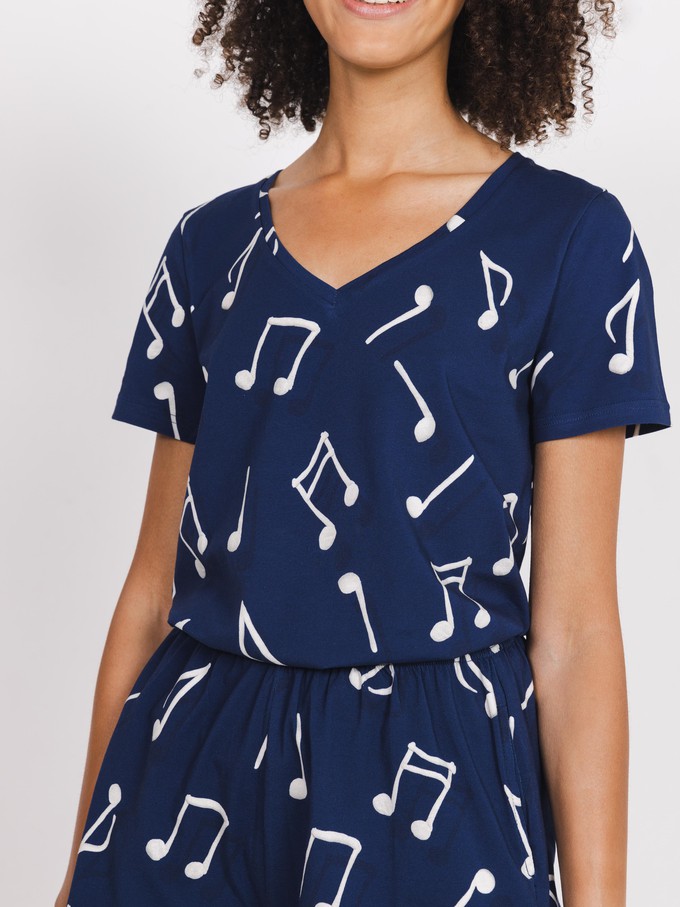 Clay Music T-shirt v-neck Women from SNURK