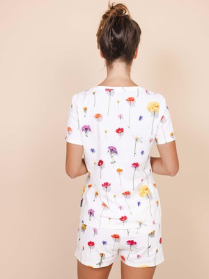 Bloom V-neck T-shirt Women from SNURK