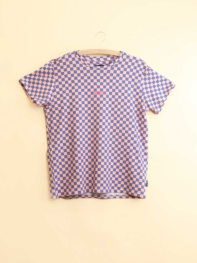Check T-shirt and Bikershorts set Women from SNURK