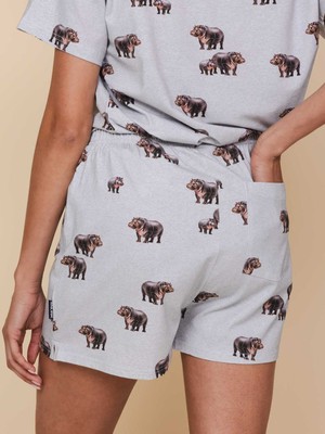 Hippos Cropped T-shirt and Shorts set Women from SNURK