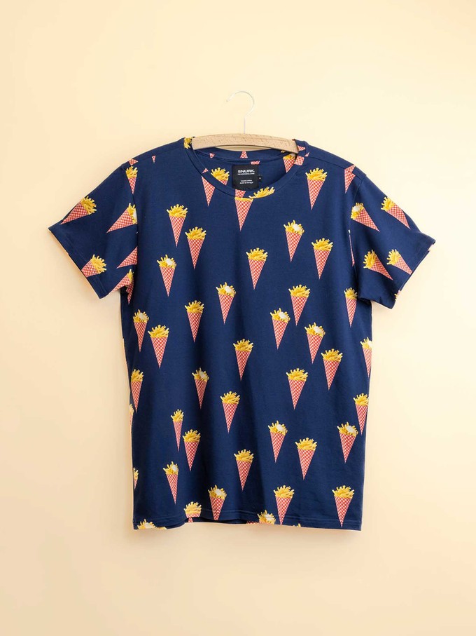 Fries Navy T-shirt and Bikershorts set Women from SNURK