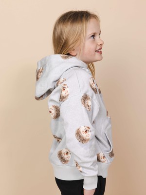 Hedgy Grey Oversized hoodie Kids from SNURK