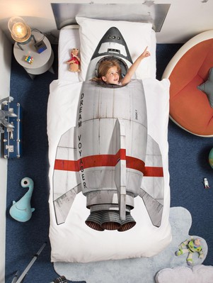 Rocket pillowcase from SNURK