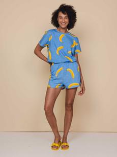 Banana Blue T-shirt and Shorts set Women via SNURK