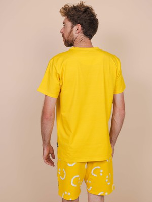 Smiles Yellow T-shirt Unisex from SNURK