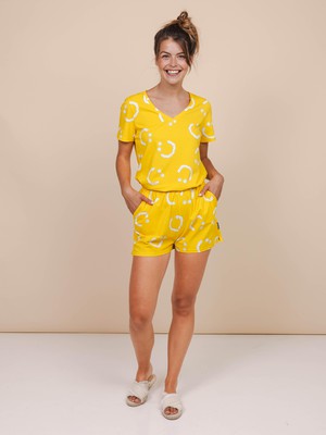 Smiles Yellow Shorts Women from SNURK