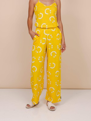 Smiles Yellow Wide Pants Women from SNURK