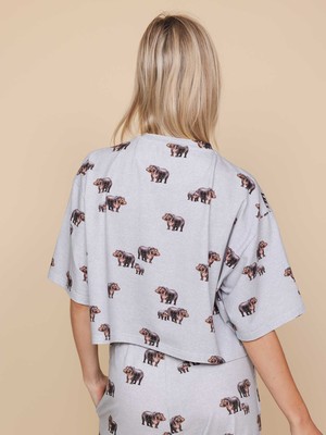 Hippos Cropped T-shirt and Shorts set Women from SNURK
