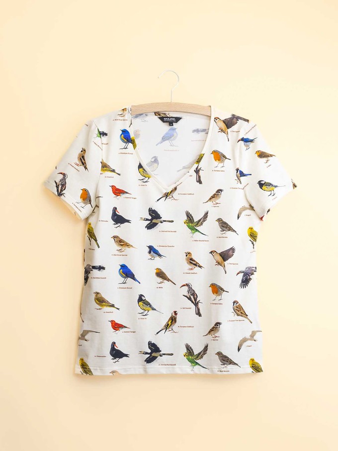 Bird Watching V-Neck T-shirt and Shorts set Women from SNURK