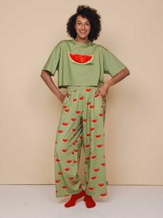 Watermelon Cropped T-shirt and Wide pants set Women via SNURK