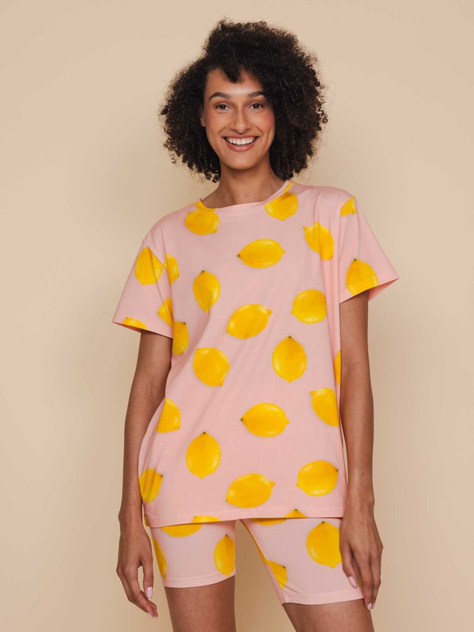 Lemon T-shirt and Bikershorts set Women from SNURK