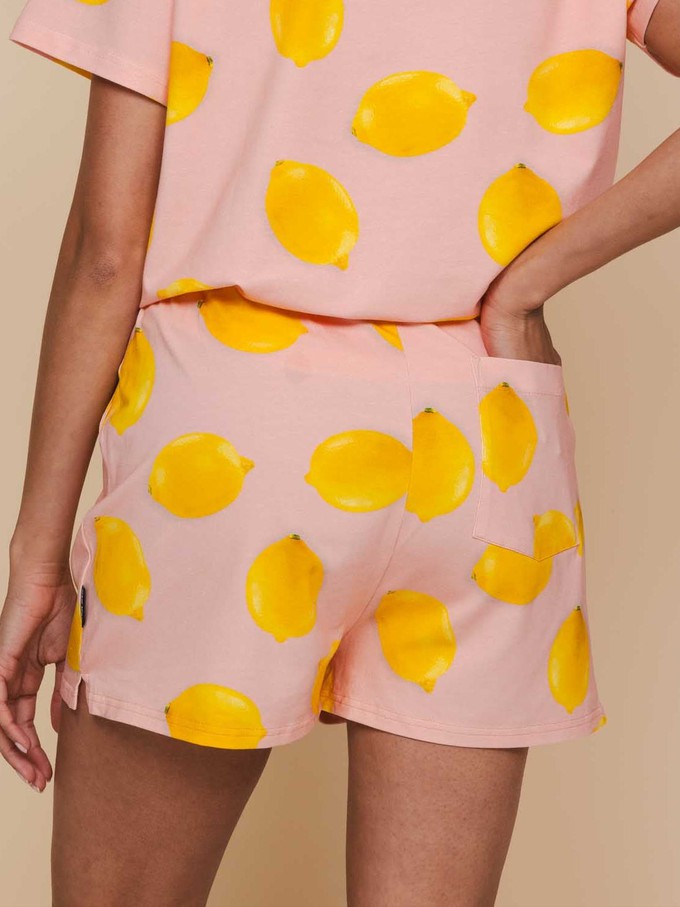 Lemon Cropped T-shirt and Shorts set Women from SNURK
