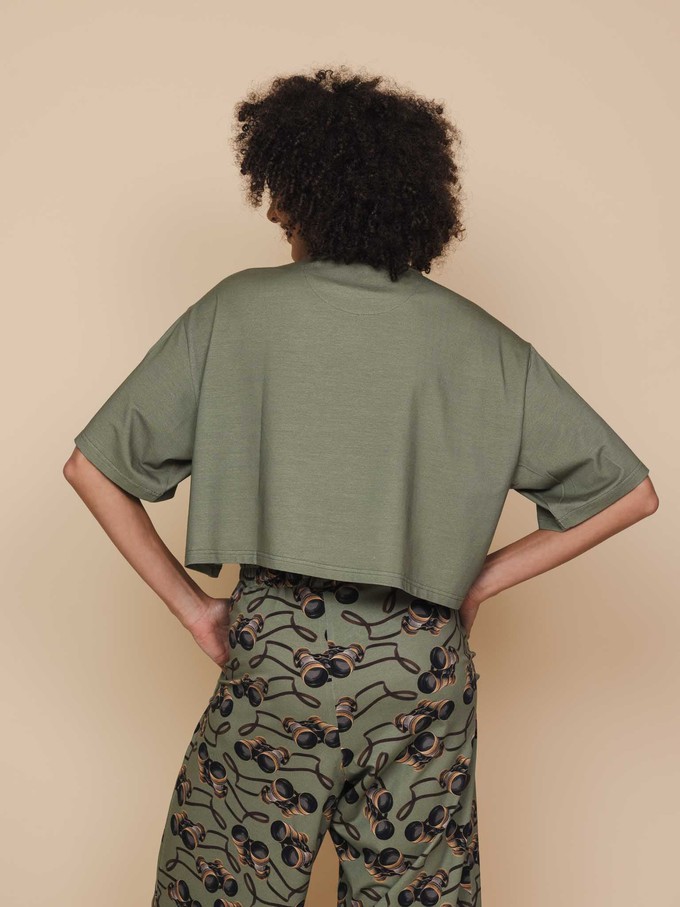 Binoculars Cropped T-shirt and Wide pants set Women from SNURK
