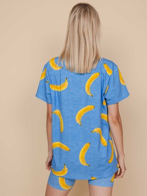 Banana Blue T-shirt and Bikershorts set Women from SNURK