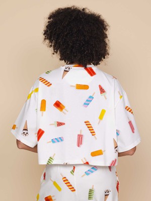 Popsicles Cropped T-shirt and Shorts set Women from SNURK