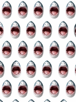 Shark!! Shorts Kids from SNURK
