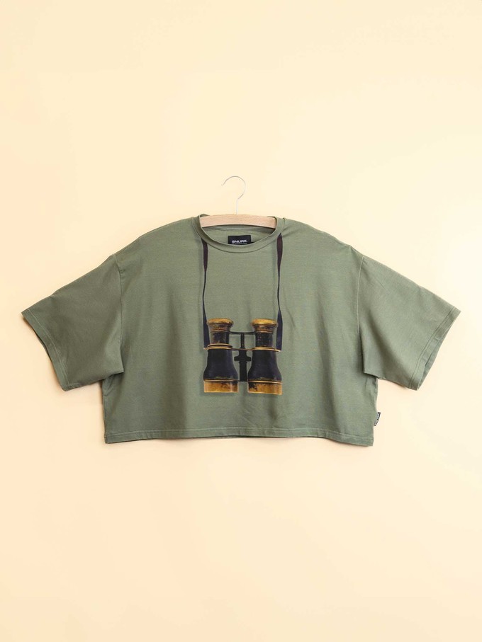 Binoculars Cropped T-shirt and Wide pants set Women from SNURK
