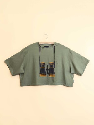 Binoculars Cropped T-shirt and Wide pants set Women from SNURK