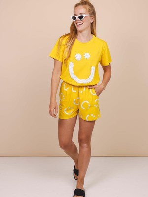 Smiles Yellow Shorts Women from SNURK