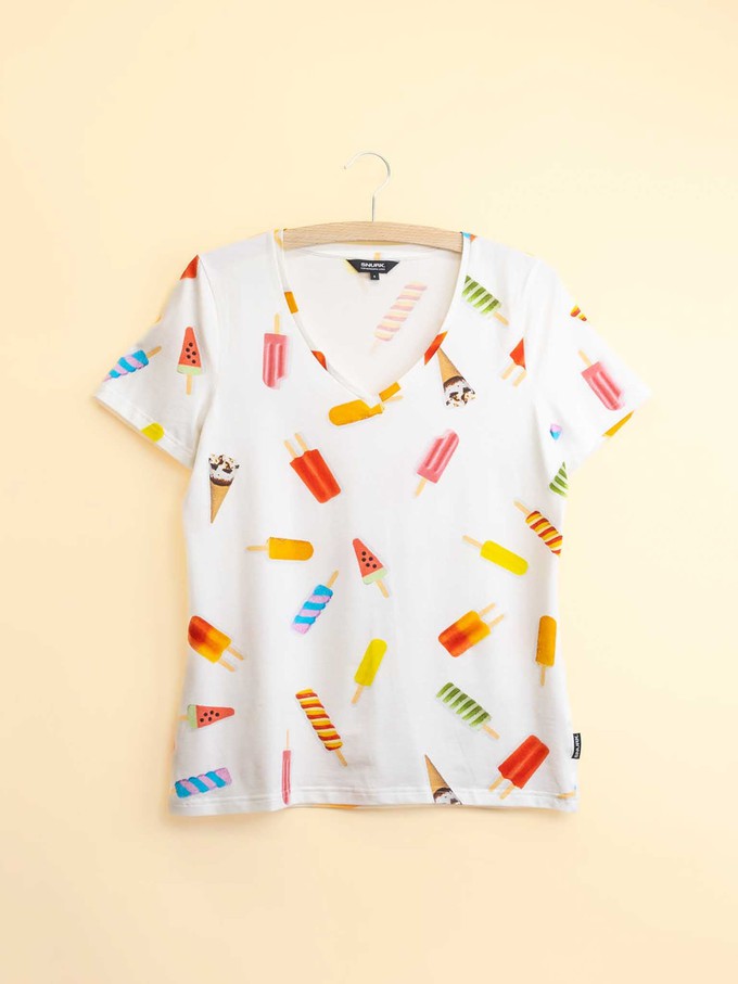 Popsicles V-Neck T-shirt and Shorts set Women from SNURK