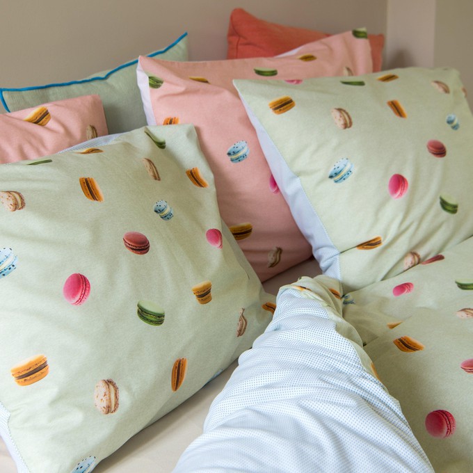 Macarons Green pillow case 60 x 70 cm from SNURK