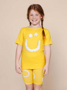 Smiles Yellow Biker Shorts Children via SNURK