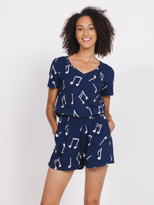 Clay Music T-shirt v-neck and Shorts set Women from SNURK