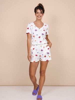 Bloom V-neck T-shirt Women from SNURK