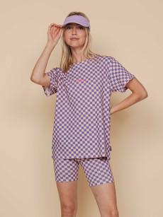Check T-shirt and Bikershorts set Women via SNURK