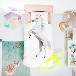 Unicorn White pillowcase 60 x 70 cm from SNURK