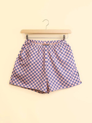 Check V-Neck T-shirt and Shorts set Women from SNURK