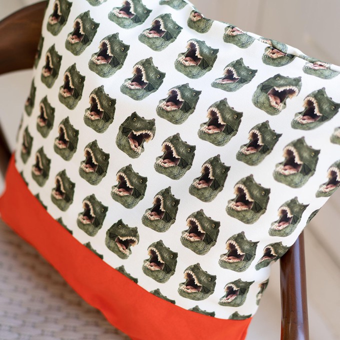 Dino Throw pillow from SNURK