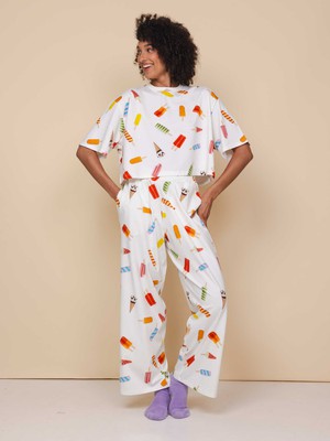 Popsicles Cropped T-shirt and Wide pants set Women from SNURK