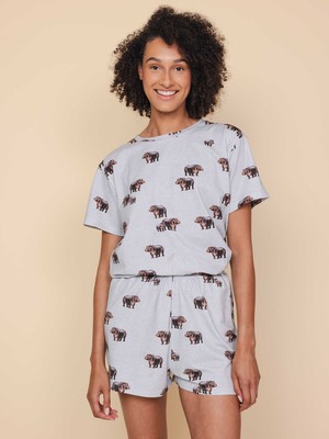 Hippos T-shirt and Shorts set Women from SNURK