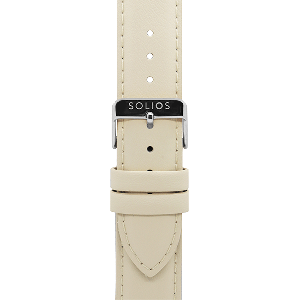 Cream Eco Vegan Leather Strap from Solios Watches